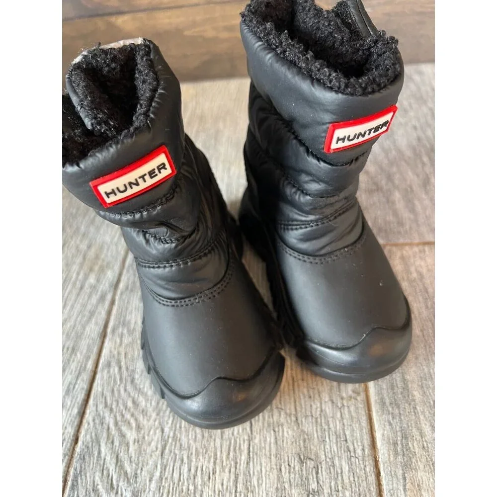 Hunter Intrepid Snow Boots 5T Black Insulated Puffer Winter 5 Toddler NWOT